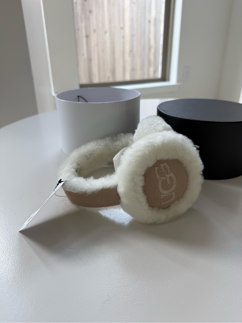 UGG Women's Sheepskin Earmuffs Sand